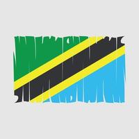 vecteur de drapeau tanzanie