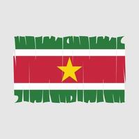 vecteur de drapeau surinam