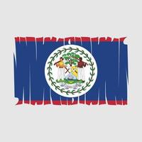 vecteur de drapeau de belize