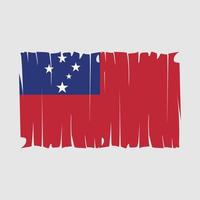 vecteur de drapeau samoa