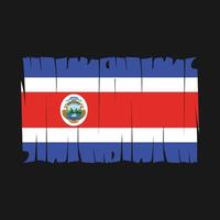 vecteur de drapeau du costa rica