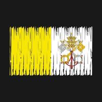 brosse drapeau vatican vecteur