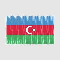 pinceau drapeau azerbaïdjanais vecteur