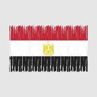 brosse drapeau egypte vecteur