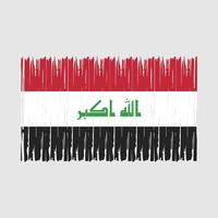 brosse drapeau irak vecteur