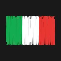 drapeau italie brosse illustration vectorielle vecteur