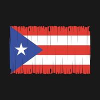 drapeau de porto rico brosse illustration vectorielle vecteur