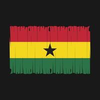 drapeau du ghana brosse illustration vectorielle vecteur