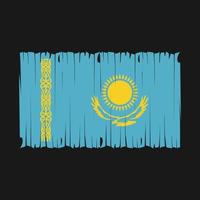 drapeau du kazakhstan brosse illustration vectorielle vecteur