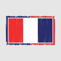 drapeau france pinceau illustration vectorielle vecteur