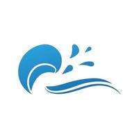 l'eau vague logo vecteur et symbole modèle