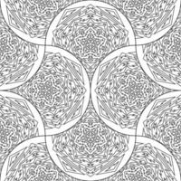 abstrait mandala poisson échelle sans couture modèle. ornemental tuile, mosaïque Contexte. floral patchwork infini carte. arabe, Indien, ottoman motifs. vecteur