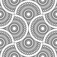 abstrait mandala poisson échelle sans couture modèle. ornemental tuile, mosaïque Contexte. floral patchwork infini carte. arabe, Indien, ottoman motifs. vecteur