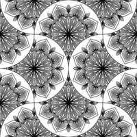 abstrait mandala poisson échelle sans couture modèle. ornemental tuile, mosaïque Contexte. floral patchwork infini carte. arabe, Indien, ottoman motifs. vecteur