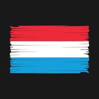 vecteur de brosse drapeau luxembourgeois