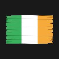 vecteur de brosse drapeau irlande