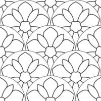 abstrait mandala poisson échelle sans couture modèle. ornemental tuile, mosaïque Contexte. floral patchwork infini carte. arabe, Indien, ottoman motifs. vecteur