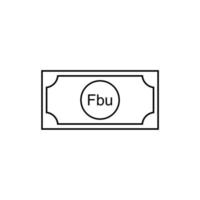 burundi devise symbole, burundais franc icône, bif signe. vecteur illustration