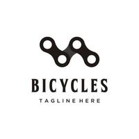 chaîne vélo logo conception icône vecteur
