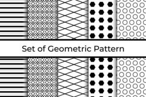 ensemble de 5 géométrique modèle texture vecteur conception.