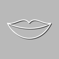 icône de vecteur de lèvres
