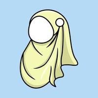 illustration de une musulman femme foulard ou hijab vecteur