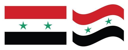 Syrie nationale drapeau vecteur illustration