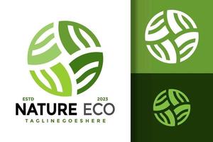 la nature éco feuille logo logos conception élément Stock vecteur illustration modèle