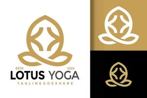 lettre k lotus yoga logo logos conception élément Stock vecteur illustration modèle