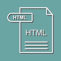 icône de vecteur html