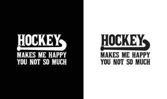 le hockey citation t chemise conception, typographie vecteur