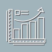 icône de vecteur de courbe de croissance