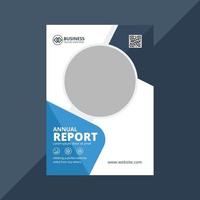 brochure modèle de présentation de la couverture du rapport annuel vecteur
