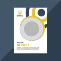 mise en page de présentation de la couverture du rapport annuel de la brochure vecteur