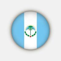 drapeau de neuquen. provinces argentines. illustration vectorielle. vecteur