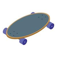 petit longboard icône isométrique vecteur. plate-forme équipement vecteur