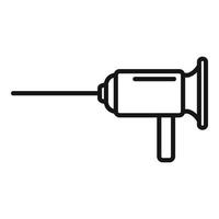 gastroscopie icône contour vecteur. médical endoscope vecteur