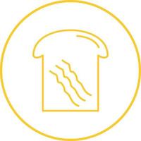 icône de vecteur de pain grillé