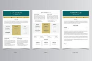 modèle de CV, modèle de CV professionnel moderne, modèle de CV vecteur