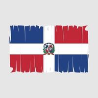 vecteur de drapeau de la république dominicaine