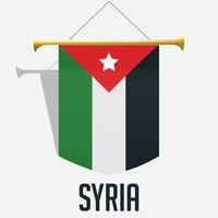 vecteur Syrie drapeau icône