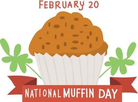 nationale muffin vecteur illustration.