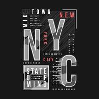 milieu ville Nouveau york texte Cadre abstrait sportif graphique vecteur