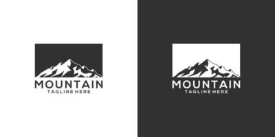 création et illustration de logo vectoriel de montagne vintage.