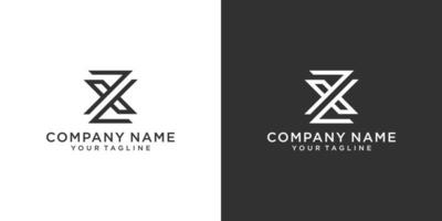 lettre initiale x vecteur de conception de logo monogramme.