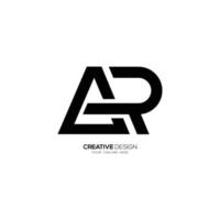 lettre c r moderne forme monogramme logo vecteur