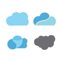 vecteur de logo nuage