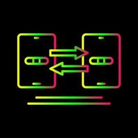 icône de vecteur de synchronisation de données