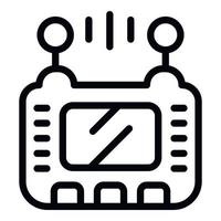 radio contrôle icône contour vecteur. éloigné jouet vecteur