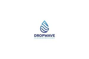 Logo Wave Drop vecteur